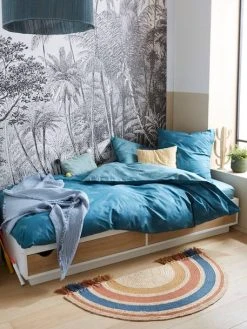 Lit Plateforme Enfant Avec Tiroirs LIGNE SCHOOL Blanc / Bois - Vertbaudet -Vertbaudet Boutique lit plateforme enfant avec tiroirs ligne school 5