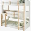 Lits Superposés 3 Niveaux LIGNE EVEREST Blanc/bois - Vertbaudet -Vertbaudet Boutique lits superposes 3 niveaux ligne everest