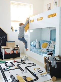 Lits Superposés Bas LIGNE FUJI Blanc - Vertbaudet -Vertbaudet Boutique lits superposes bas ligne fuji 3