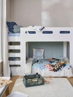 Lits Superposés Bas LIGNE FUJI Blanc - Vertbaudet -Vertbaudet Boutique lits superposes bas ligne fuji 4