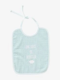 Lot De 2 Bavoirs Bébé En Gaze De Coton Lot Bleu - Vertbaudet -Vertbaudet Boutique lot de 2 bavoirs bebe en gaze de coton 2