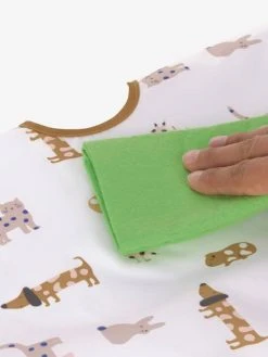 Lot De 2 Bavoirs Manches Longues LÄSSIG Little Forest Renard - Vert Ol - Lassig -Vertbaudet Boutique lot de 2 bavoirs manches longues lassig 3