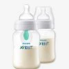 Lot De 2 Biberons 240 Ml Philips AVENT Anti-colic Avec Valve AirFree Transparent - Philips Avent