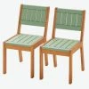 Lot De 2 Chaises Outdoor Maternelle Summer Kaki - Vertbaudet -Vertbaudet Boutique lot de 2 chaises outdoor maternelle summer