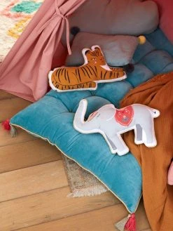 Lot De 2 Coussins Animaux EDEN INDIA Multicolore - Vertbaudet -Vertbaudet Boutique lot de 2 coussins animaux eden india 3