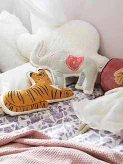 Lot De 2 Coussins Animaux EDEN INDIA Multicolore - Vertbaudet -Vertbaudet Boutique lot de 2 coussins animaux eden india 4