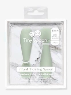 Lot De 2 Cuillères 1er âge EZPZ Tiny Spoon En Silicone Vert Amande - EZPZ -Vertbaudet Boutique lot de 2 cuilleres 1er age ezpz tiny spoon en silicone 4