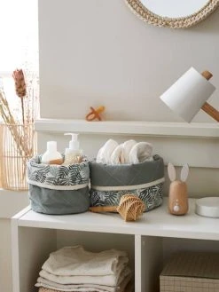 Lot De 2 Paniers Réversibles HANOÏ Beige - Vertbaudet -Vertbaudet Boutique lot de 2 paniers reversibles hanoi 2