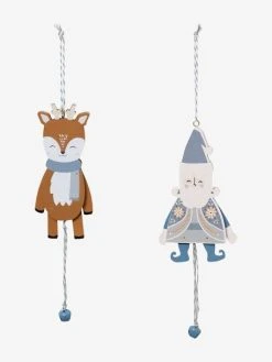 Lot De 2 Pantins Articulés En Bois Scandinave Bois - Vertbaudet -Vertbaudet Boutique lot de 2 pantins articules en bois scandinave 2