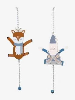 Lot De 2 Pantins Articulés En Bois Scandinave Bois - Vertbaudet -Vertbaudet Boutique lot de 2 pantins articules en bois scandinave 4