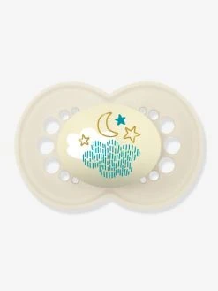 Lot De 2 Sucettes En Silicone MAM Nuit 18+ Vert + Bleu - Mam -Vertbaudet Boutique lot de 2 sucettes en silicone mam nuit 18 2