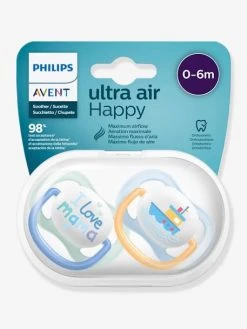 Lot De 2 Sucettes Ultra Air Animals 1er âge Philips AVENT Oiseau + Pingouin - Philips Avent -Vertbaudet Boutique lot de 2 sucettes ultra air animals 1er age philips avent 2
