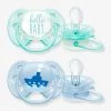 Lot De 2 Sucettes Ultra Douces 1er âge Philips AVENT Lapin Blanc - Philips Avent -Vertbaudet Boutique lot de 2 sucettes ultra douces 1er age philips avent