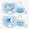 Lot De 2 Sucettes Ultra Douces 2e âge Philips AVENT Ecureuil/fleurs - Philips Avent -Vertbaudet Boutique lot de 2 sucettes ultra douces 2e age philips avent