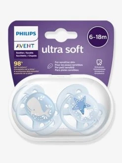 Lot De 2 Sucettes Ultra Douces 2e âge Philips AVENT Ecureuil/fleurs - Philips Avent -Vertbaudet Boutique lot de 2 sucettes ultra douces 2e age philips avent 2