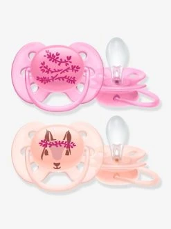 Lot De 2 Sucettes Ultra Douces 2e âge Philips AVENT Ecureuil/fleurs - Philips Avent -Vertbaudet Boutique lot de 2 sucettes ultra douces 2e age philips avent 3