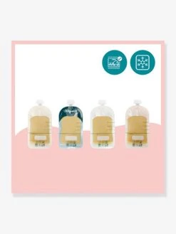 Lot De 20 Gourdes Réutilisables BABYMOOV Bleu - Babymoov -Vertbaudet Boutique lot de 20 gourdes reutilisables babymoov 3