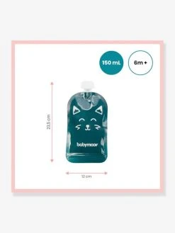 Lot De 20 Gourdes Réutilisables BABYMOOV Bleu - Babymoov -Vertbaudet Boutique lot de 20 gourdes reutilisables babymoov 5