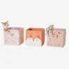Lot De 3 Bacs De Rangement FLEURETTES Rose - Vertbaudet -Vertbaudet Boutique lot de 3 bacs de rangement fleurettes