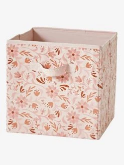 Lot De 3 Bacs De Rangement FLEURETTES Rose - Vertbaudet -Vertbaudet Boutique lot de 3 bacs de rangement fleurettes 2