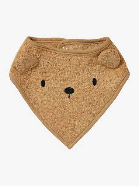 Lot De 3 Bavoirs Bandanas En éponge Et Gaze De Coton Caramel - Vertbaudet 6 Lot De 3 Bavoirs Bandanas En éponge Et Gaze De Coton Caramel - Vertbaudet – Image 4