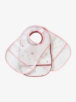 Lot De 3 Bavoirs Plastifiés Avec Récupérateur Assortis Ours - Vertbaudet -Vertbaudet Boutique lot de 3 bavoirs plastifies avec recuperateur 5