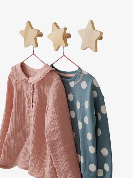 Lot De 3 Patères étoiles LIGNE SIRIUS Bois - Vertbaudet 4 Lot De 3 Patères étoiles LIGNE SIRIUS Bois - Vertbaudet – Image 2