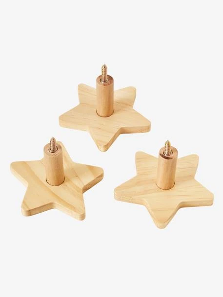 Lot De 3 Patères étoiles LIGNE SIRIUS Bois - Vertbaudet 5 Lot De 3 Patères étoiles LIGNE SIRIUS Bois - Vertbaudet – Image 3
