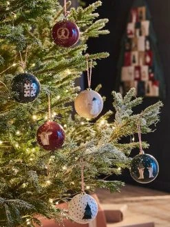 Lot De 6 Boules De Noël Ho ! Ho ! Ho ! Bordeaux - Vertbaudet 12 Lot De 6 Boules De Noël Ho ! Ho ! Ho ! Bordeaux - Vertbaudet -Vertbaudet Boutique lot de 6 boules de noel ho ho ho 1 4