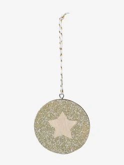 Lot De 6 Boules De Noël Plates En Bois Naturel - Vertbaudet -Vertbaudet Boutique lot de 6 boules de noel plates en bois 3