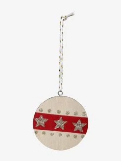 Lot De 6 Boules De Noël Plates En Bois Naturel - Vertbaudet -Vertbaudet Boutique lot de 6 boules de noel plates en bois 5