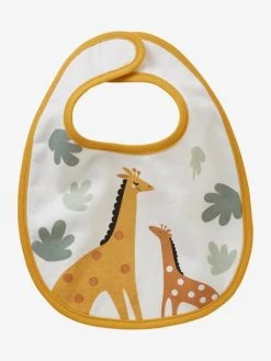 Lot De 7 Bavoirs Naissance En Coton Bio* Vertbaudet Blanc Jungle - Vertbaudet -Vertbaudet Boutique lot de 7 bavoirs naissance en coton bio vertbaudet 5