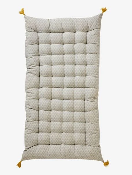Matelas De Sol Avec Pompons Gris Clair Imprimé - Vertbaudet 3 Matelas De Sol Avec Pompons Gris Clair Imprimé - Vertbaudet