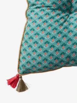 Matelas De Sol Velours Eden India Vert / Rose - Vertbaudet -Vertbaudet Boutique matelas de sol velours eden india 3