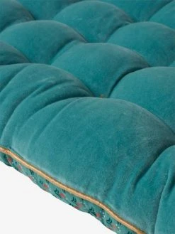 Matelas De Sol Velours Eden India Vert / Rose - Vertbaudet -Vertbaudet Boutique matelas de sol velours eden india 4