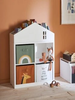 Meuble 4 Cases Casas Blanc - Vertbaudet -Vertbaudet Boutique meuble 4 cases casas 3