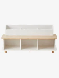 Meuble à Chaussures LIGNE PTILOU Blanc/bois - Vertbaudet -Vertbaudet Boutique meuble a chaussures ligne ptilou 2