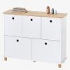 Meuble De Rangement 5 Bacs LIGNE PTILOU Blanc/bois - Vertbaudet -Vertbaudet Boutique meuble de rangement 5 bacs ligne ptilou