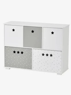 Meuble De Rangement 5 Bacs LIGNE SIRIUS Blanc/gris - Vertbaudet