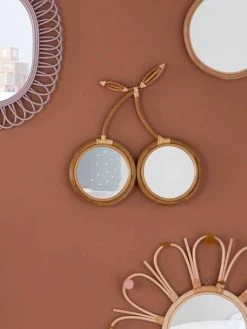 Miroir Rotin Cerise Rotin - Vertbaudet -Vertbaudet Boutique miroir rotin cerise 3