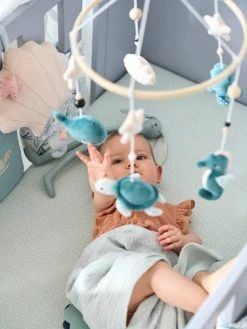 Mobile Musical SOUS L'OCÉAN Bleu / Multicolore - Vertbaudet -Vertbaudet Boutique mobile musical sous locean 3