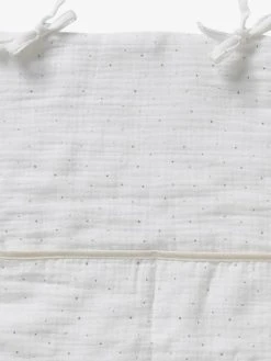 Organisateur De Table à Langer En Gaze De Coton Ivoire étoilé - Vertbaudet -Vertbaudet Boutique organisateur de table a langer en gaze de coton 2