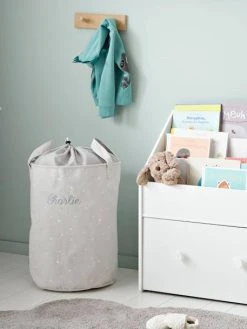 Panier à Linge Personnalisable Gris - Vertbaudet -Vertbaudet Boutique panier a linge personnalisable 2