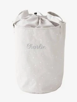 Panier à Linge Personnalisable Gris - Vertbaudet