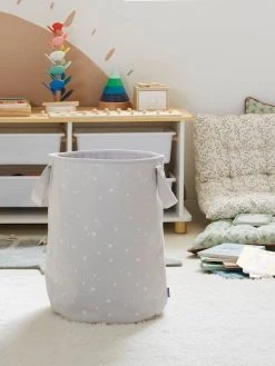 Panier à Linge Personnalisable Gris - Vertbaudet -Vertbaudet Boutique panier a linge personnalisable 5