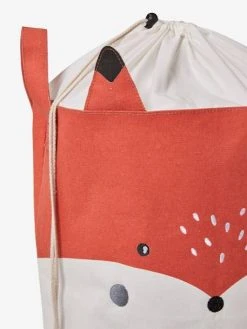 Panier à Linge Renard Blanc Imprimé - Vertbaudet -Vertbaudet Boutique panier a linge renard 2