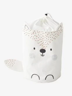 Panier à Linge Renard Des Neiges Blanc - Vertbaudet