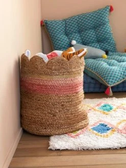 Panier En Jute Festonné Fiore Osier/rose - Vertbaudet 8 Panier En Jute Festonné Fiore Osier/rose - Vertbaudet -Vertbaudet Boutique panier en jute festonne fiore 2