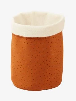 Panier Réversible Fausse Fourrure Bouclette Blanc/caramel Imprimé - Vertbaudet -Vertbaudet Boutique panier reversible fausse fourrure bouclette 4