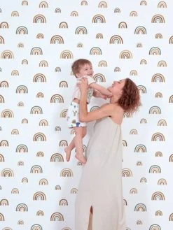 Papier Peint Arc-en-ciel Sunny LILIPINSO Multicolore - Lilipinso -Vertbaudet Boutique papier peint arc en ciel sunny lilipinso 2